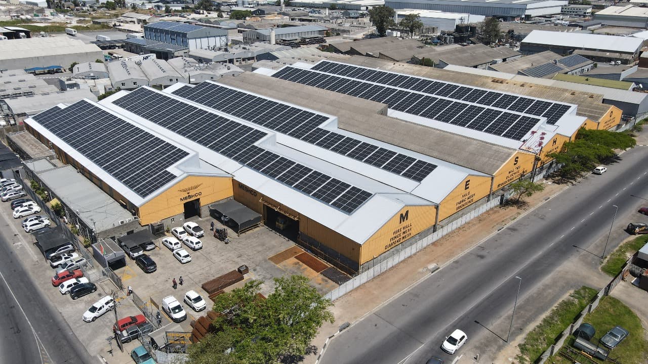 Meshco factory aerial view