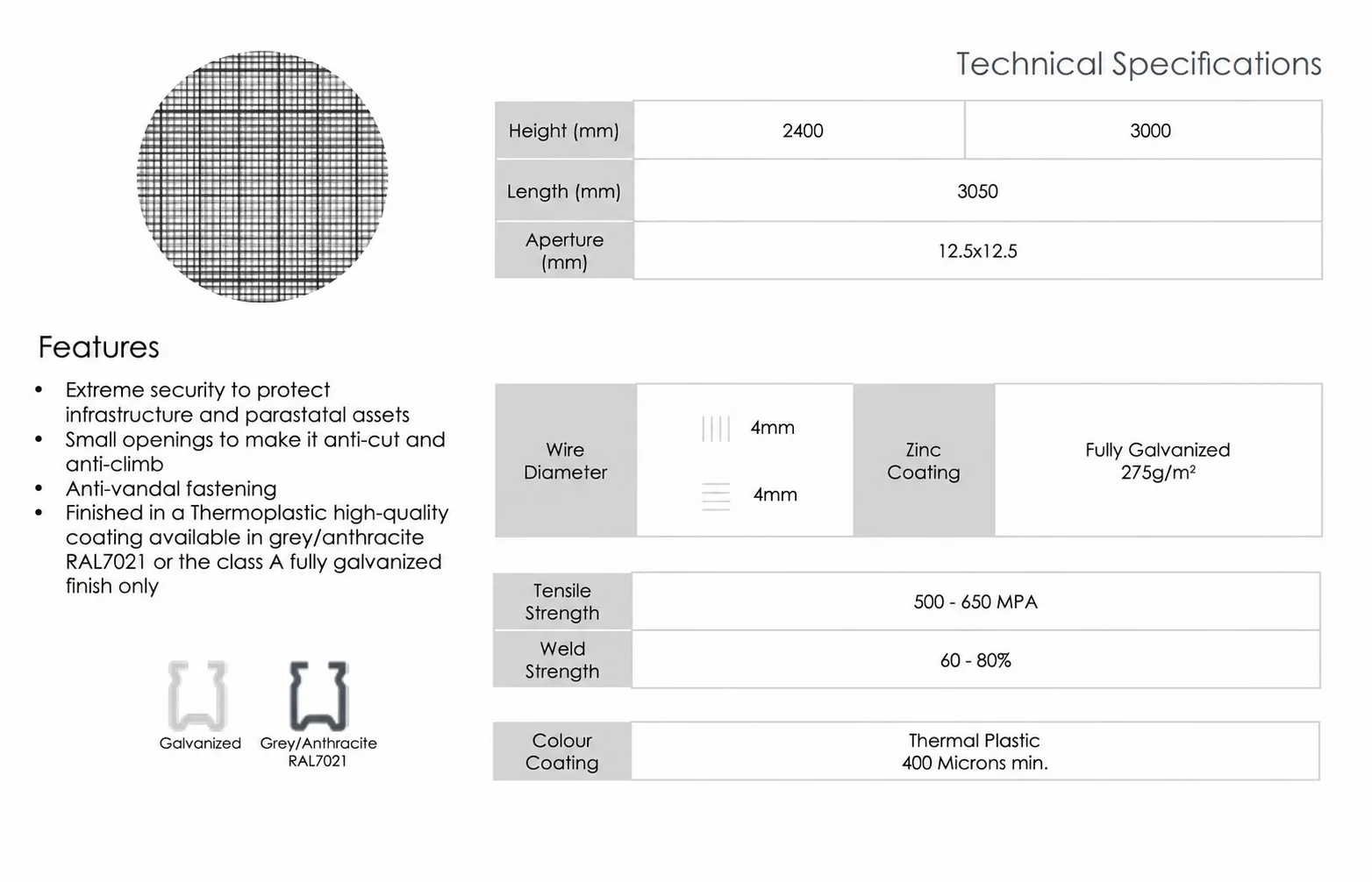 Specifications image
